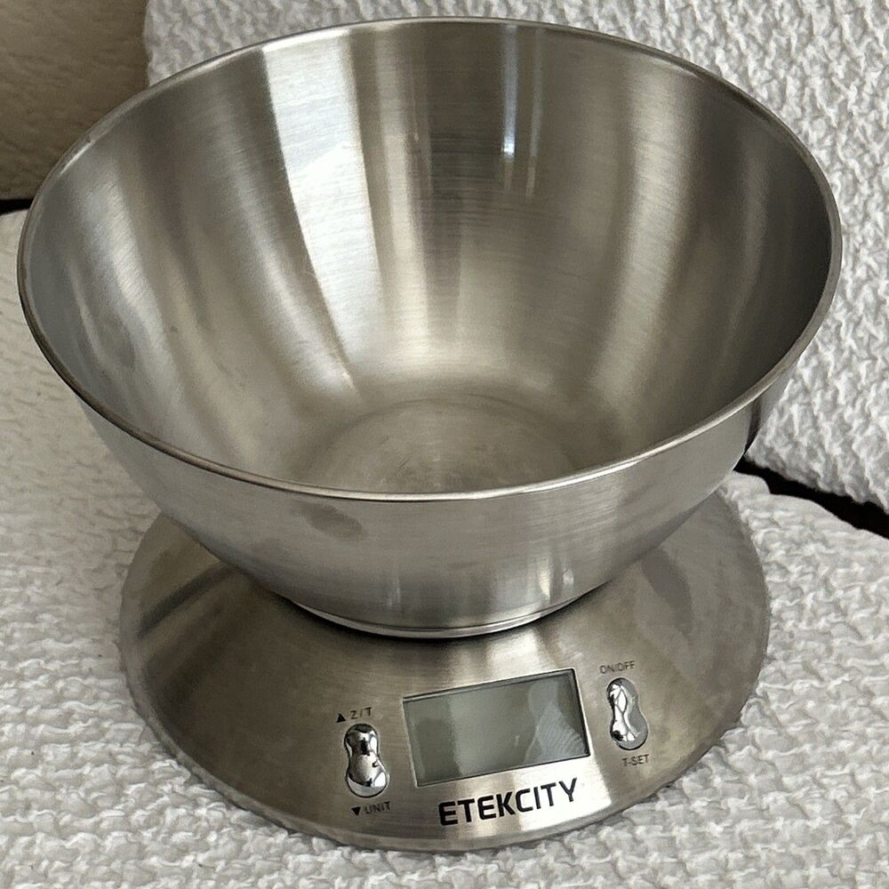 Etekcity Digital Kitchen Scale with Bowl, Thermometer, Timer EUC